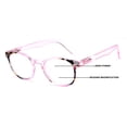 thumbnail image 1 of V.W.E. Women Round Translucent Floral Progressive Reading Glasses - Clear on Top - AR coating Z124 +2.00, 1 of 4