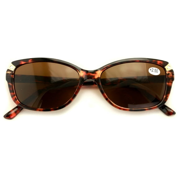 V.W.E. Women's Bifocals Reading Sunglasses Reader Glasses Vintage Outdoor Cateye Mosaic