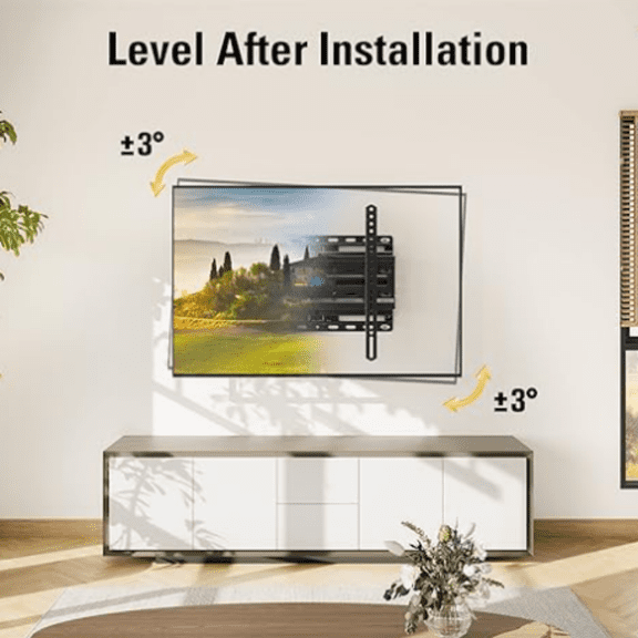 V Wall Mount for 32-65 Inch Television,Mount with Swivel and Tilt, Full Motion Bracket with Articulating Dual Arms, Fits 16inch Studs, Max VESA 400X400 mm, 99lbs, MD2380