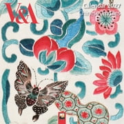 Flame Tree Studio V&A Chinese Textiles Mini Wall Calendar 2027 Art Calendar Paperback