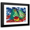 thumbnail image 1 of Václav Špála 14x12 Black Modern Framed Museum Art Print Titled - Two Apples and a Pear (1936), 1 of 5