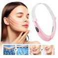 thumbnail image 1 of V-face Facial Lifting Belt Face Slimming V line Double Chin Red Blu LED, Red Blue Light Photon Therapy Machine, Pink, 1 of 7