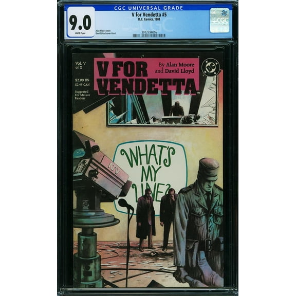 V for Vendetta #5 - CGC 9 Comic Book