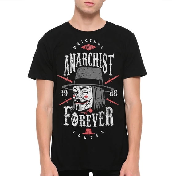 V for Vendetta Anarchist Forever T-Shirt, Men's and Women's Sizes (bma-054)