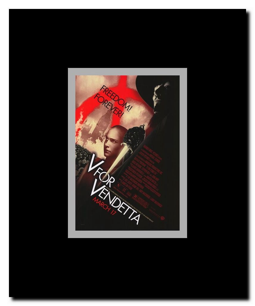 V for Vendetta Framed Movie Poster