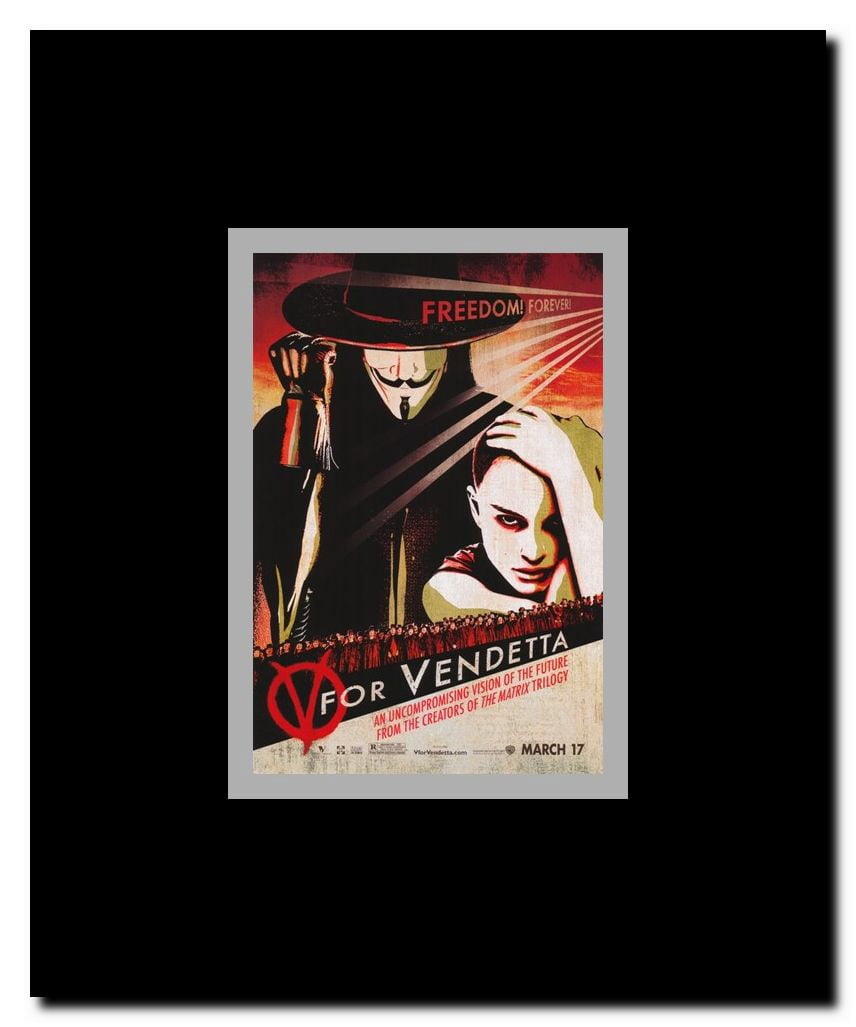 V for Vendetta Framed Movie Poster