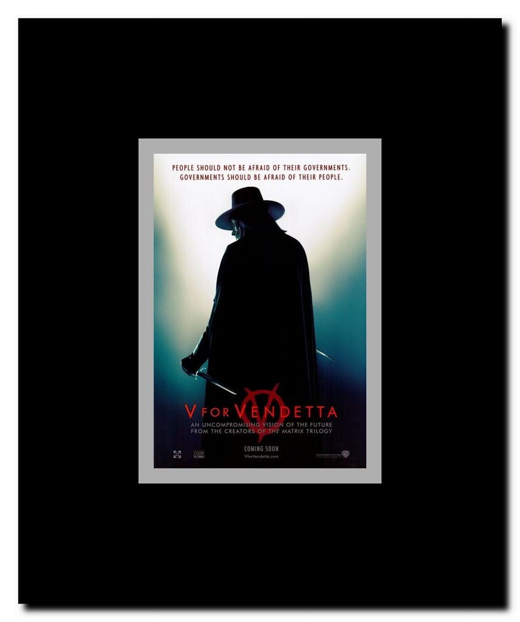 V for Vendetta Framed Movie Poster