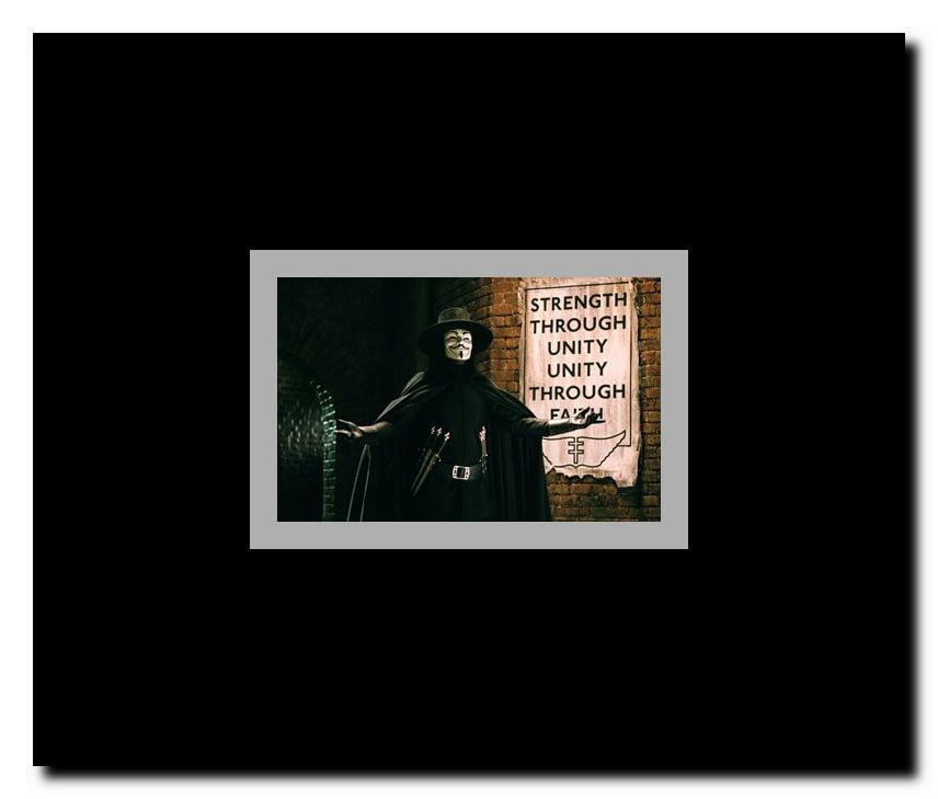 V for Vendetta Framed Movie Poster