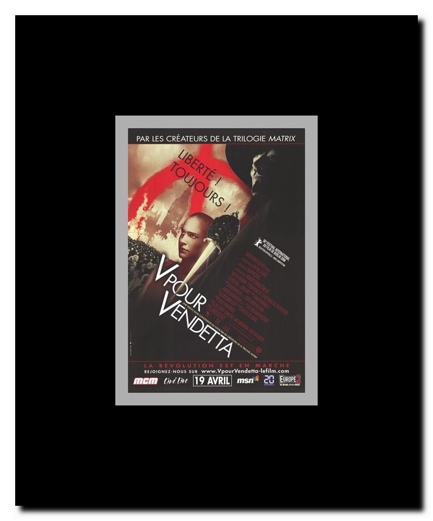 V for Vendetta Framed Movie Poster