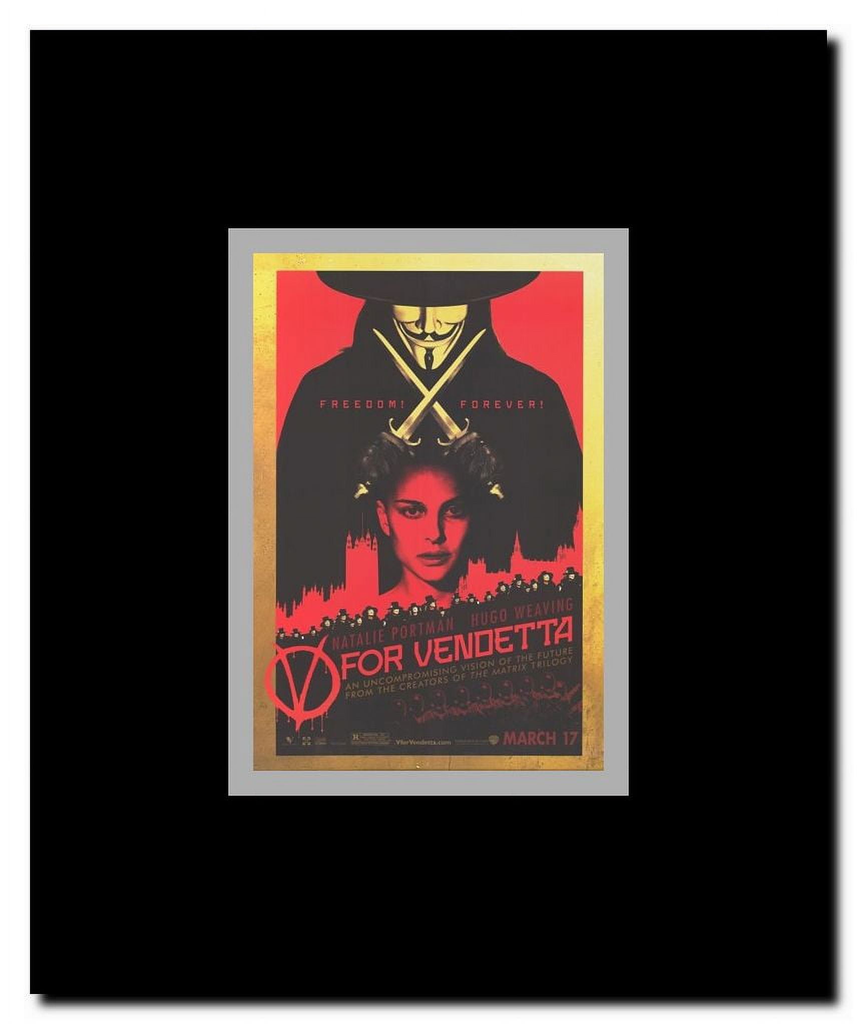 V for Vendetta Framed Movie Poster