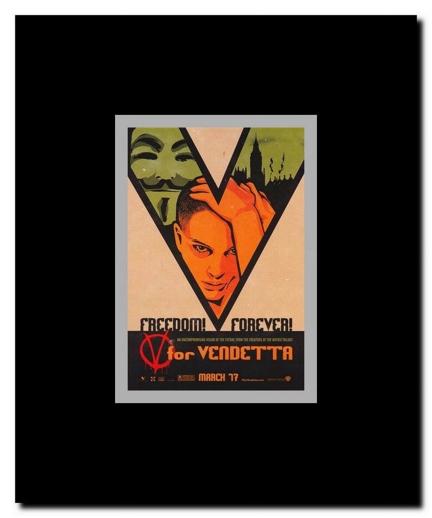 V for Vendetta Framed Movie Poster