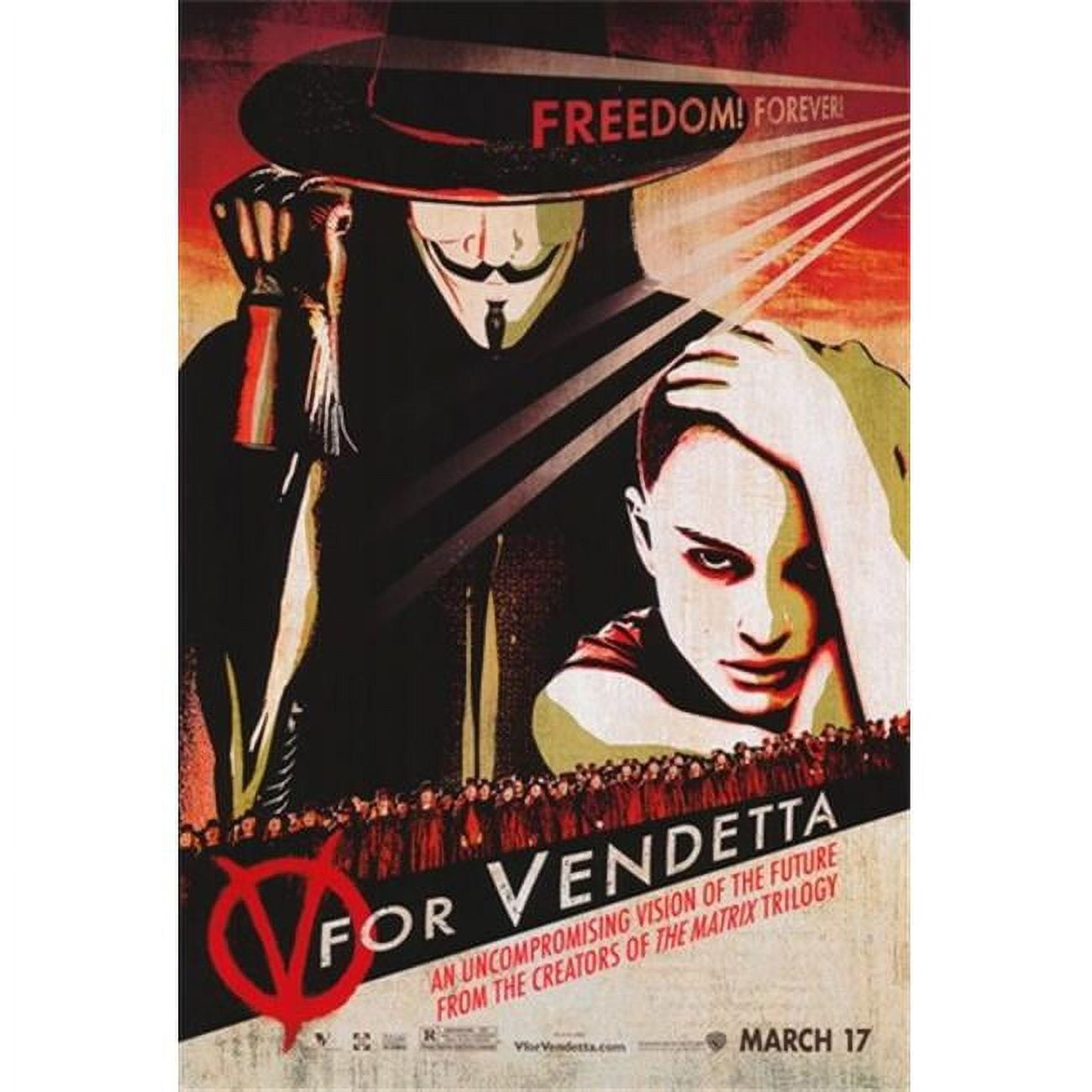 12x18 V for Vendetta metal deals print