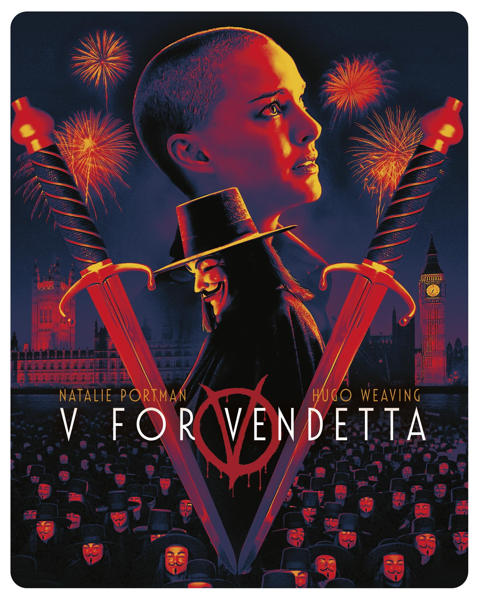 V for Vendetta Limited Edition Steelbook 4K+ Blu-ray Region Free
