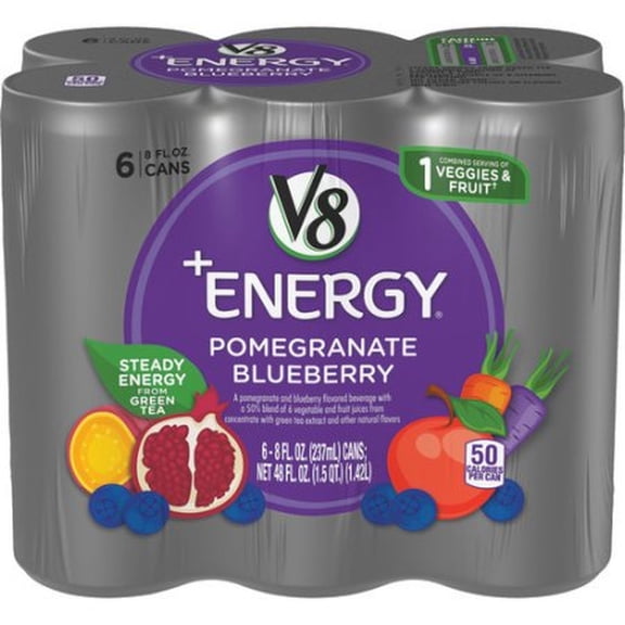 V fusion+energy pomegranate blueberry juice (Pack of 8)