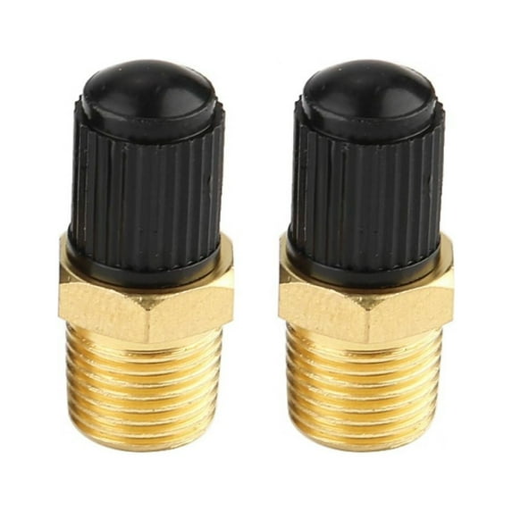 Válvula de aire del coche, válvula de aire del coche de latón 2 piezas 1/8" NPT MPT válvula de llenado del tanque del compresor de aire de latón