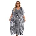 thumbnail image 1 of V nech Maxi Beach Dresses for Swimwear Women Plus Size Kaftan Loungewear Long Caftan Robe Summer Casual muumuu Dress Lightweight House Wear Soft Night Gown Vacation Tunic, 1 of 10