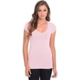 thumbnail image 1 of V-neck Cotton T-Shirt Tee, 1 of 1