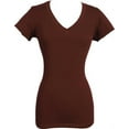 thumbnail image 1 of V-neck Cotton T-Shirt Tee, 1 of 1
