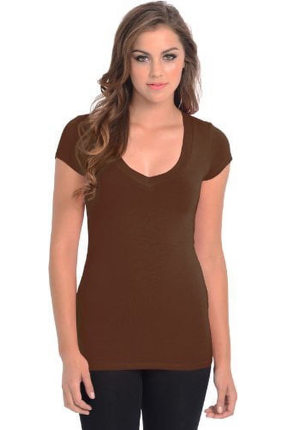 V-neck Cotton T-Shirt Tee