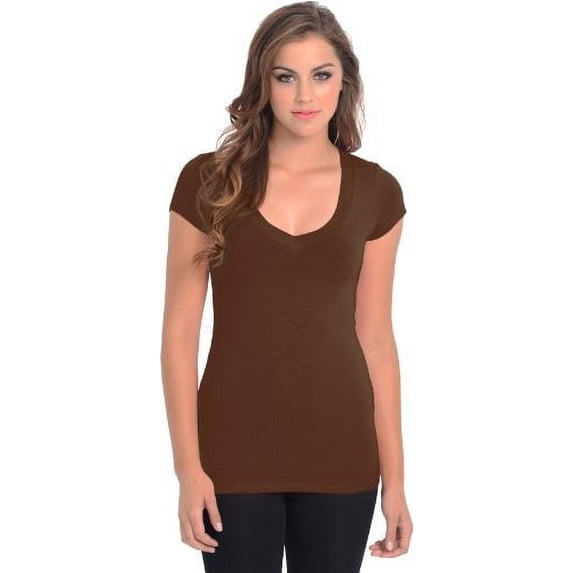 V-neck Cotton T-Shirt Tee
