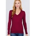 thumbnail image 1 of V-neck Sweater W/rivet Button, 1 of 5