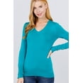 thumbnail image 1 of V-neck Sweater W/rivet Button, 1 of 5