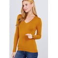 thumbnail image 1 of V-neck Sweater W/rivet Button, 1 of 5