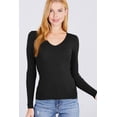 thumbnail image 1 of V-neck Viscose Rib Sweater, 1 of 5