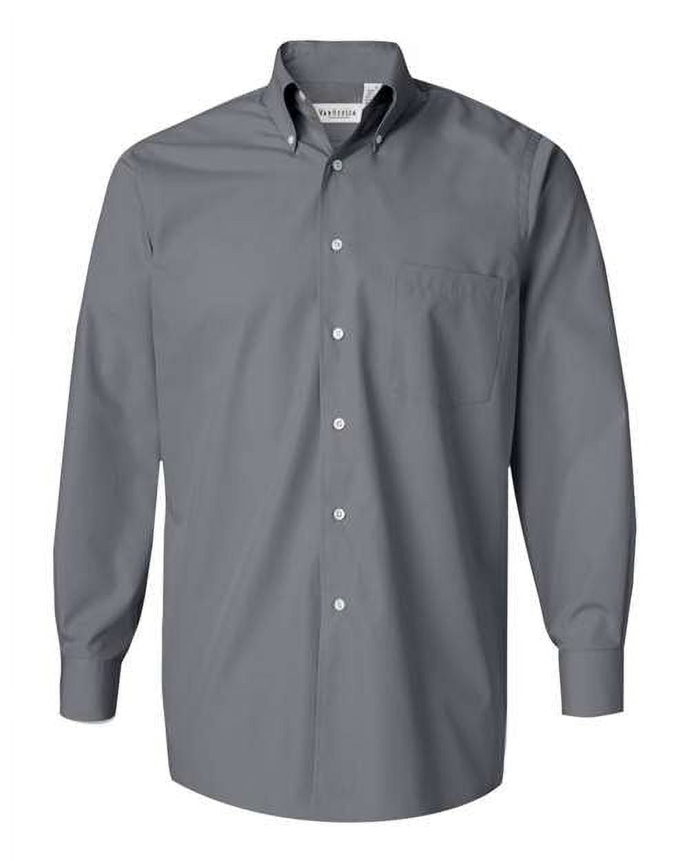 Van Heusen Men's Long-Sleeve Twill Dress Shirt - Wrinkle-Resistant, Button-Down Collar - View #11