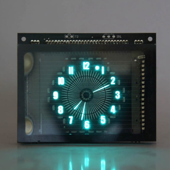 V1.5-Fluorescent Electronic Clock No Case USB VFD48 Disc Pointer Clock