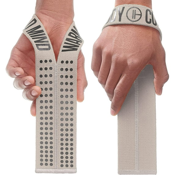 V1 Lifting Wrist Straps for Olympic Weightlifting - Rated at 660 lb - Hand Wraps for Powerlifting, Weight Lifting, Bodybuilding Functional/Cross Training, Deadlift Gym Bar, Cotton