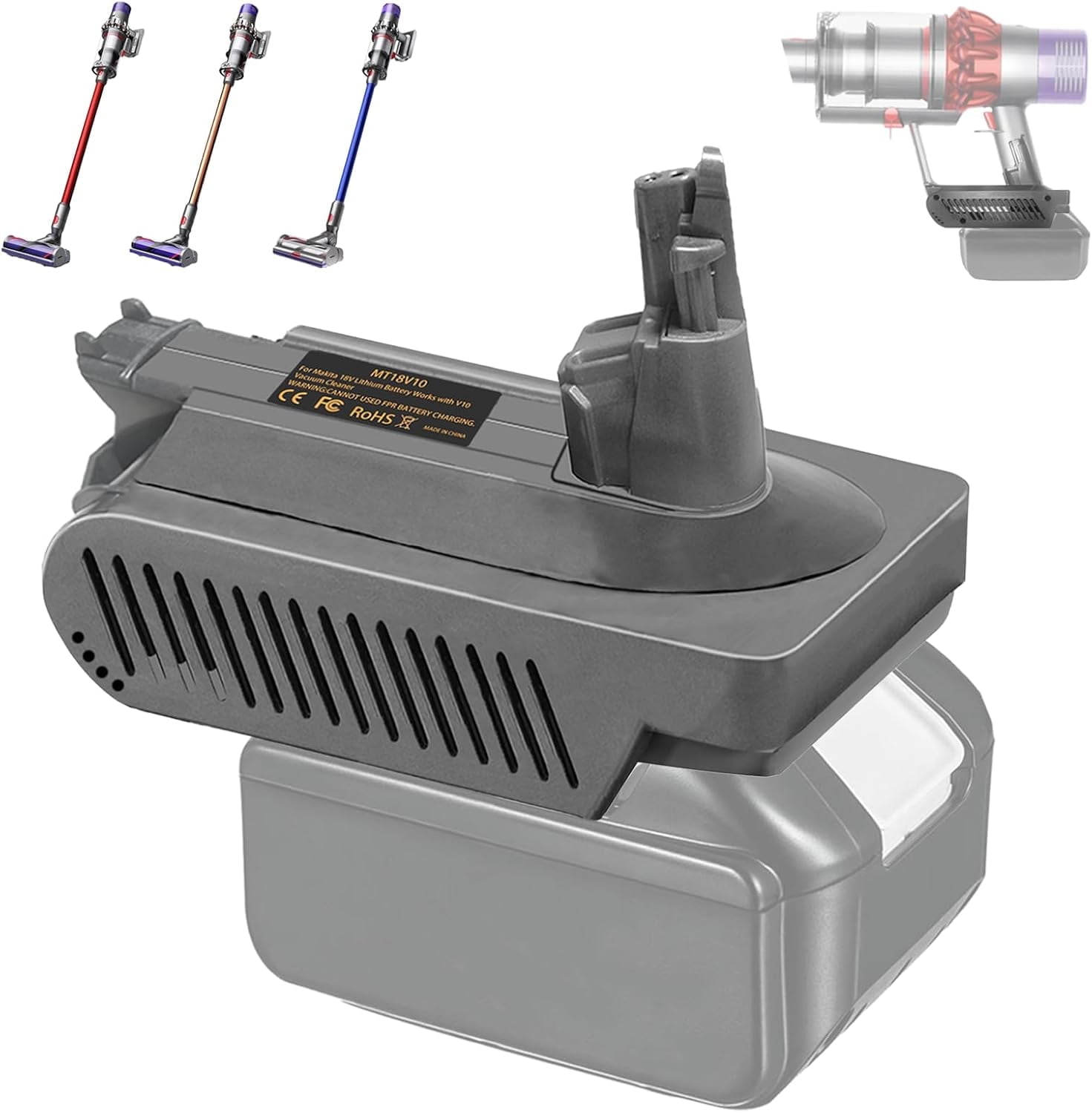 V10 Adapter for Dewalt 18V20V Craftsman 20V Ryobi 40V MAKITA /Einhell ...