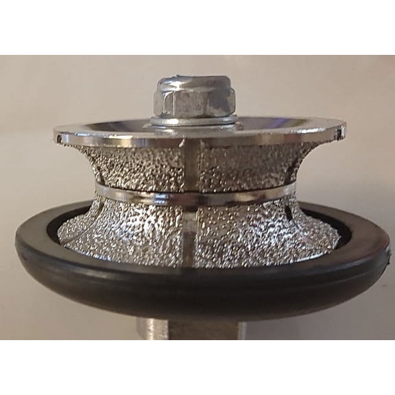 V10 Diamond Router Bit for 3/8" Thick or High stone concrete travertine granite marble Full Shape Bullnose makeover refinishing