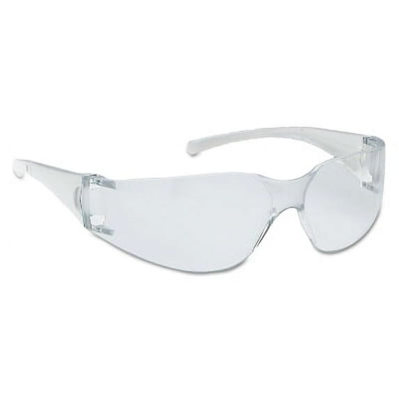 V10 Element Safety Glasses, Clear Lens, Polycarbonate, Uncoated, Clear Frame | Bundle of 2 Pairs