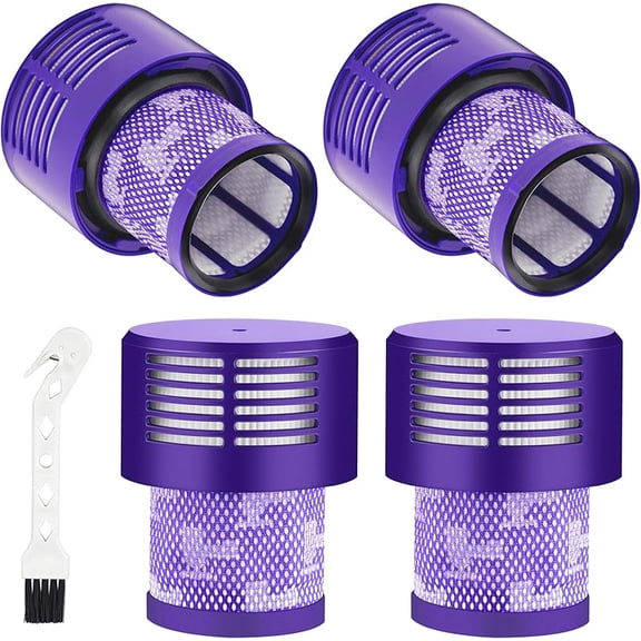 V10 Filter Replacement for Dy*son Cyclone V10 Series,V10 Animal,SV12,V10 Absolute,V10 Total Clean Cordless Stick Vacuum Part no.969082-01 (4 Pcs)