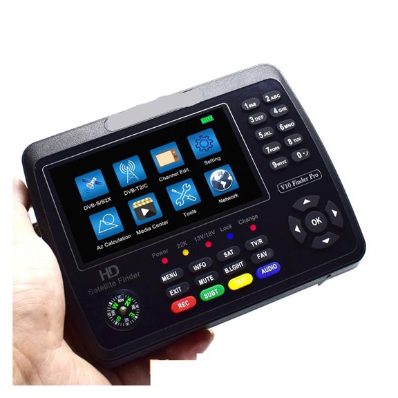 V10 Finder Pro Satellite TV Finder Meter 4.3'' DVB-S/S2/S2X/T/T2/C/H.265+AHD(8MP) PK ST-5150 V8 Finder Pro 2