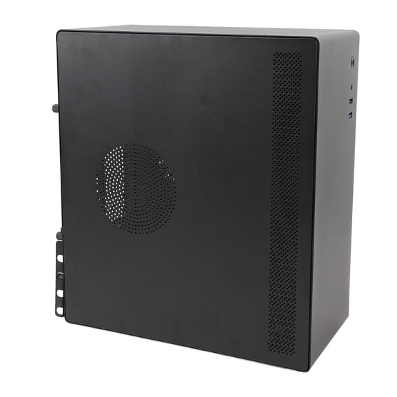 V100 Metal Desktop Computer Case, ATX/Micro ATX PC Gaming Chassis for Home and Office, Compact Design