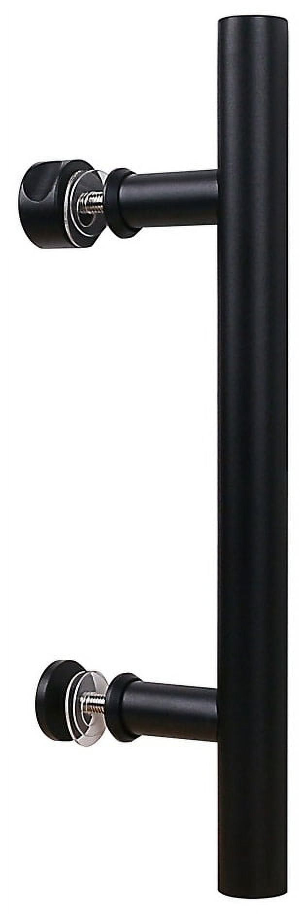 Matte Black 12-Inch Modern Barn Door Pull Handle
