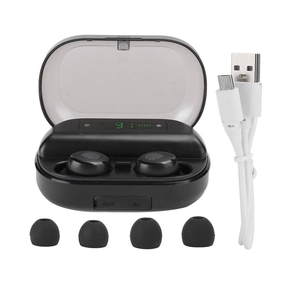 V11 Touch True Wireless Bluetooth 5.0 Earphone with Power Display Binaural EarplugBlack