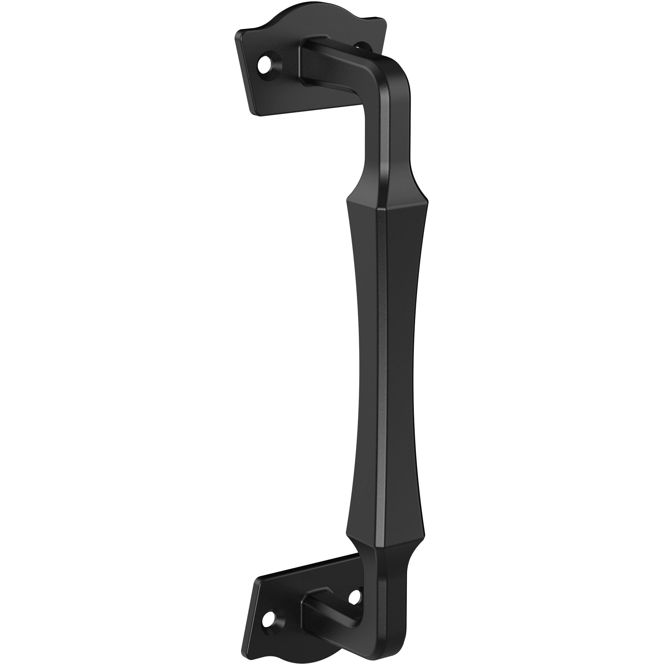 9.8-inch Black Steel Modern Gate Pull Handle