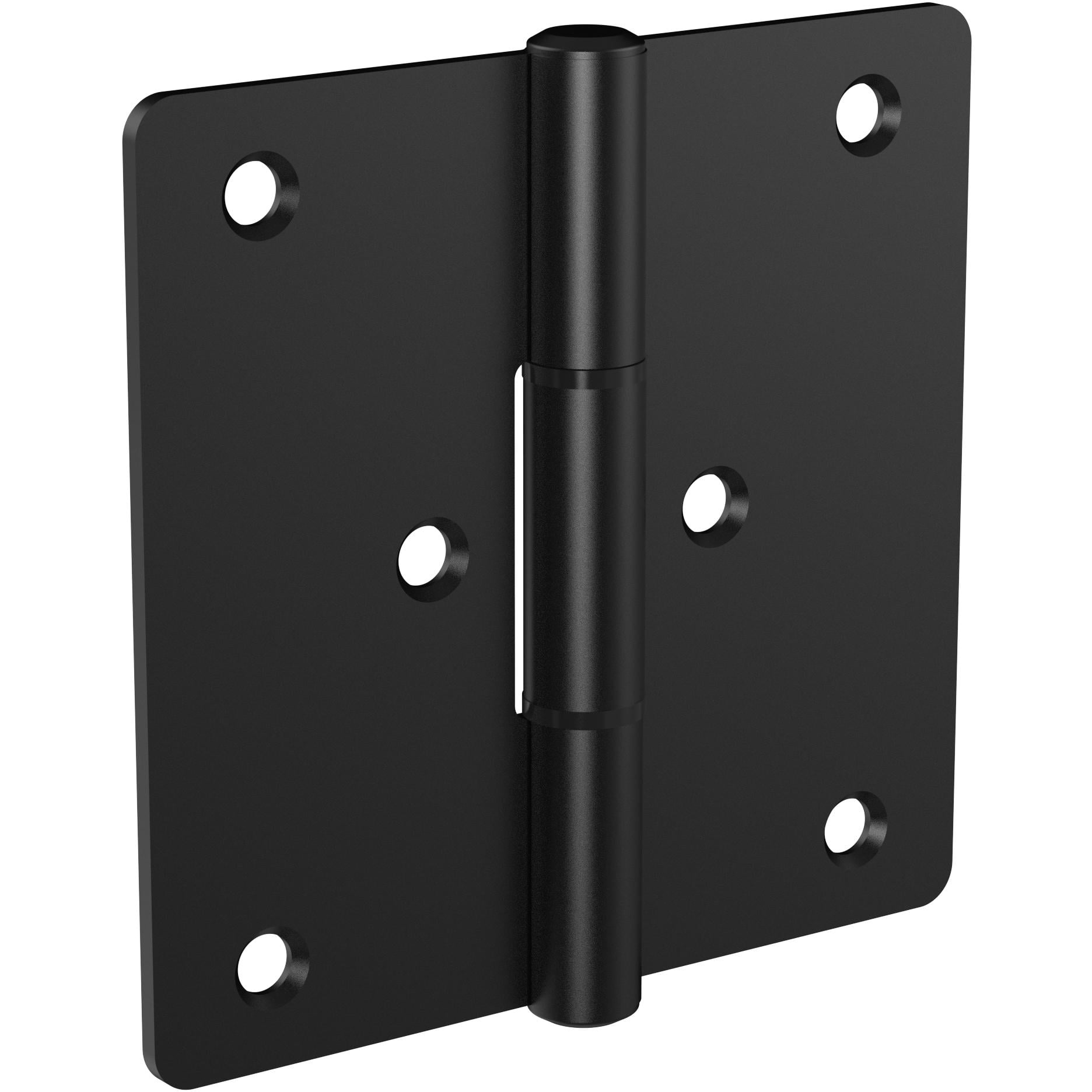 Black Modern Square Gate Hinge for Wood Fencing