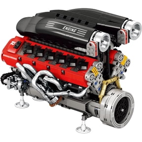 V12 Engine Building Kit for Adults, 65 V-Angle Supercar Engine Model with Motor, Precision Mechanical Model Engines Kit for Display & Collection