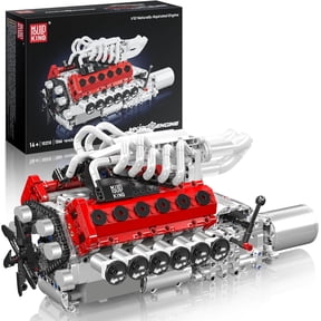 V12 Engine Model Kit, 1366 Pcs Engine Kits that Runs, DIY Mechanical Building Set, 10210 STEM Educational Toy Car Motor