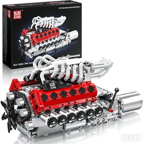 V12 Engine Model Kit for Adults, 1366 Pcs Engine Kits that Runs, DIY Mechanical Building Set for 14+, 10210 STEM Educational Toy Car Motor