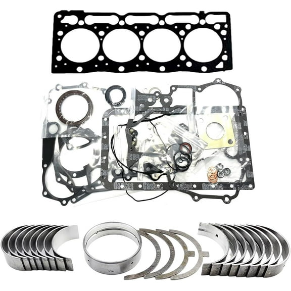 V1305 Bearing Kit + Full Gasket Kit For Kubota B2710HSD F3060 X-20 Tractor V1305B V1305T Engine R310 R310H Loader STD V1305 Bearing kit set Piston Diameter 76mm