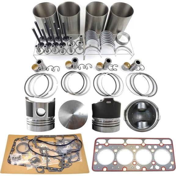 V1500 Engine Overhaul Rebuild Kit For Kubota V1500 V1500-A Engine L285 Compact Utility Tractor Piston Diameter 76mm
