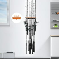 V15HD Heavy Duty Vertical Fishing Rod Holder – Wall Mounted Rack for 15 Rods,  & Easy to Install