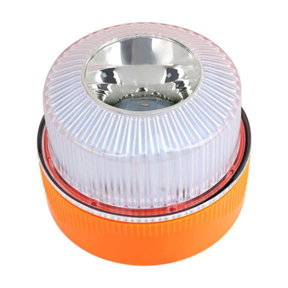 V16 Emergency Warning Light Amber/White LED Vehicle Base Mount Roadside Signal Lamp for Car Exterior Accessories and Automotive