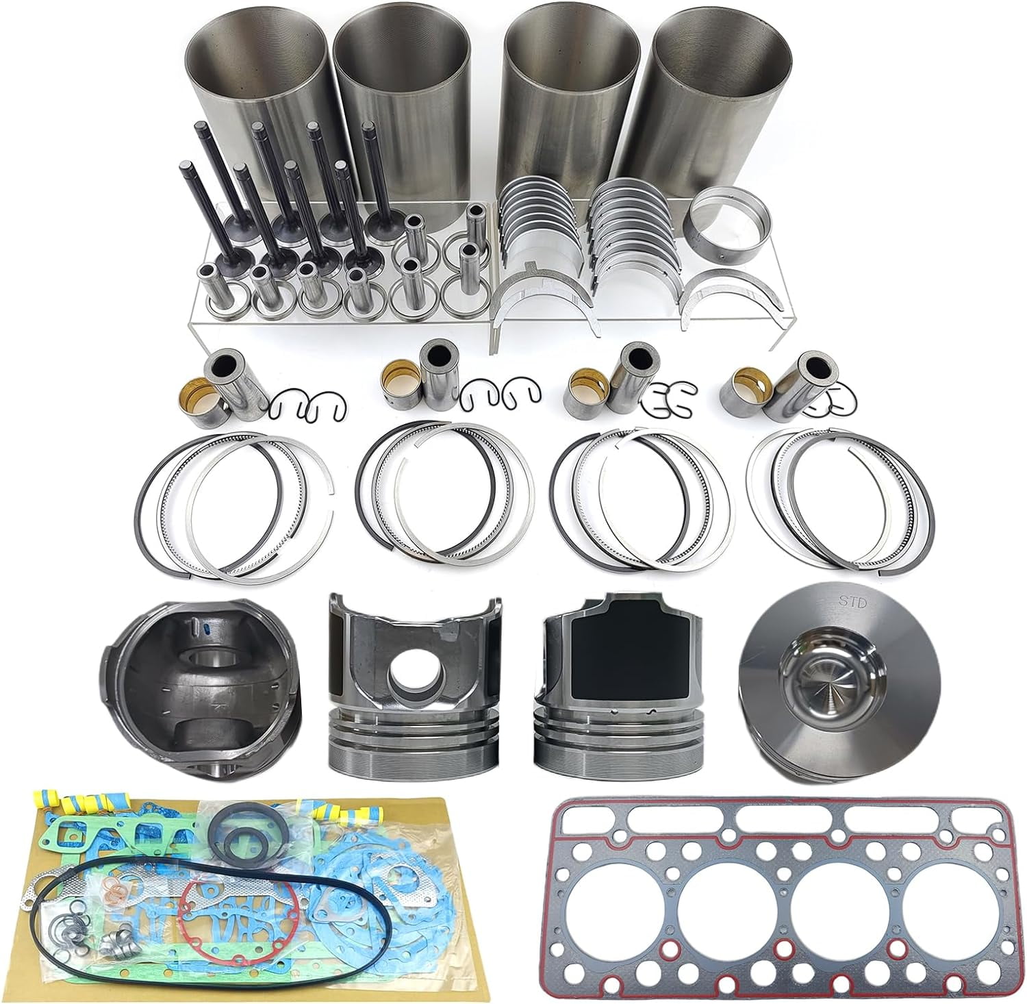 V1702 DI Direct Injection Engine Overhaul Rebuild Kit Piston Combustion