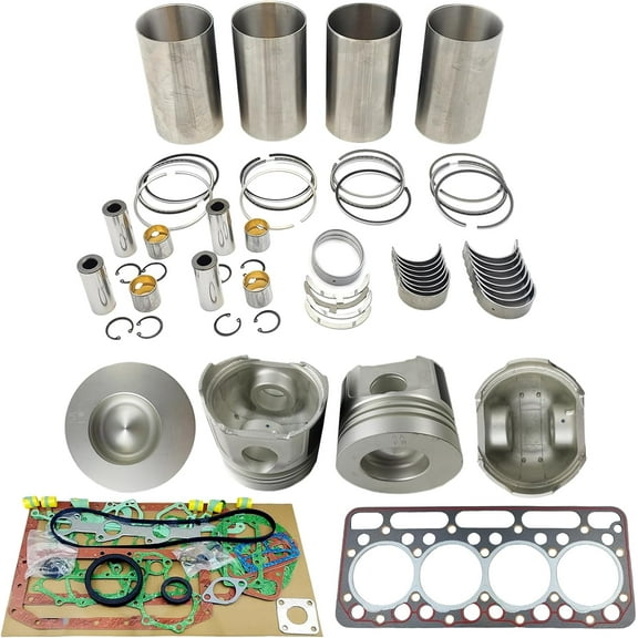 V1902 DI Engine Overhaul Rebuild Kit (No valve set) for Kubota V1902 DI Engine R400 Utility Tractor for New Holland Skid-Steer Loader L555 L553 Combustion Chamber 45mm